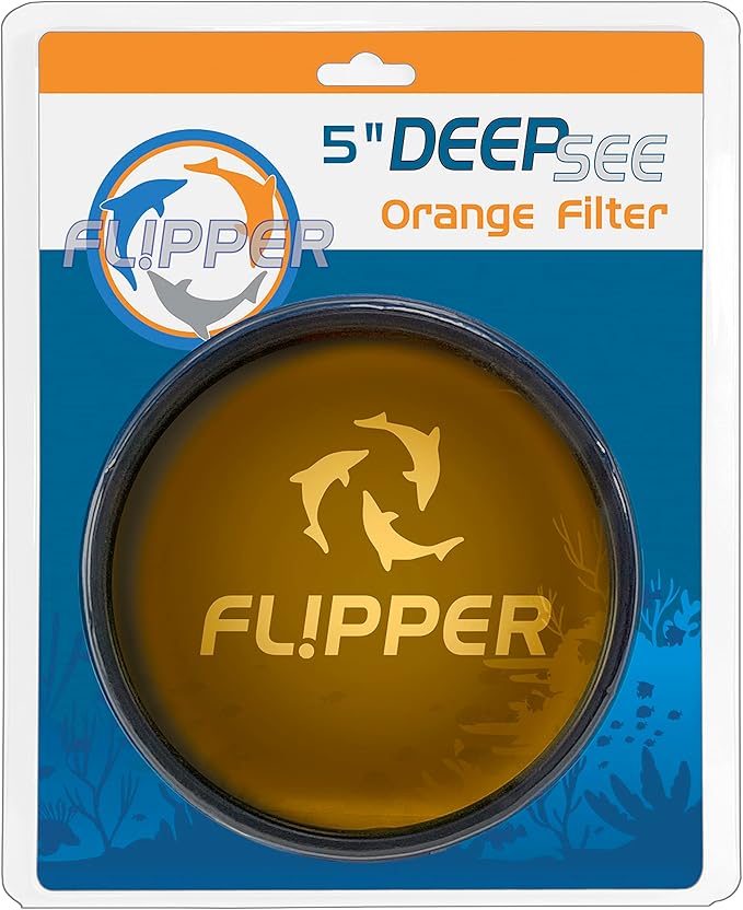 Flipper DeepSee Viewer Black - Orange Filter for aquarium magnifier 