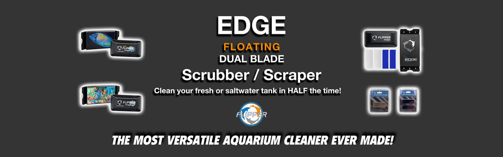 Flipper Edge Dual Blade Scrubber and Scraper for Aquariums