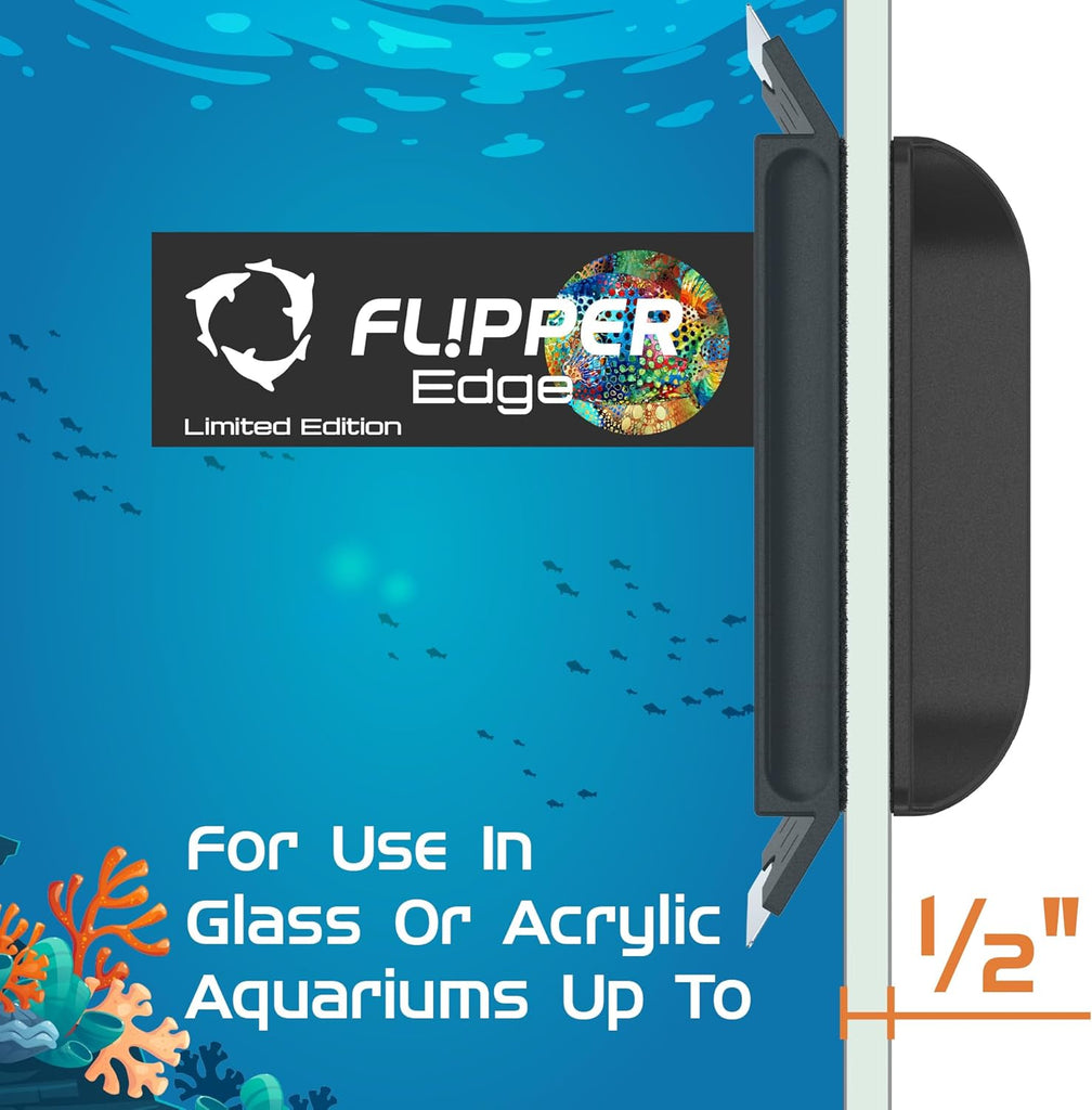 Flipper Edge Limited Edition Puffer 2 in 1 Floating Magnetic Aquarium Algae Cleaner (MAX)