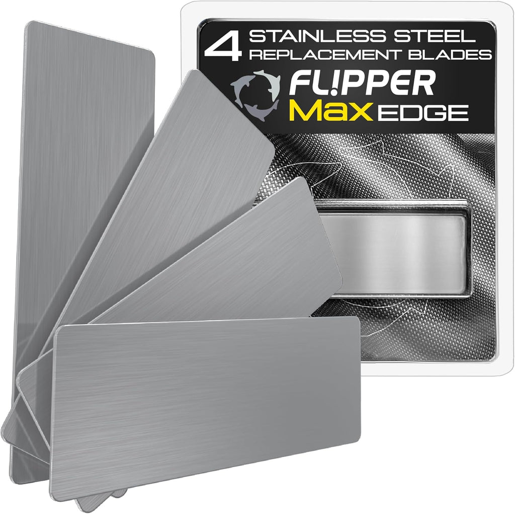 Flipper Edge MAX Stainless Steel Replacement Blades 4 Pack