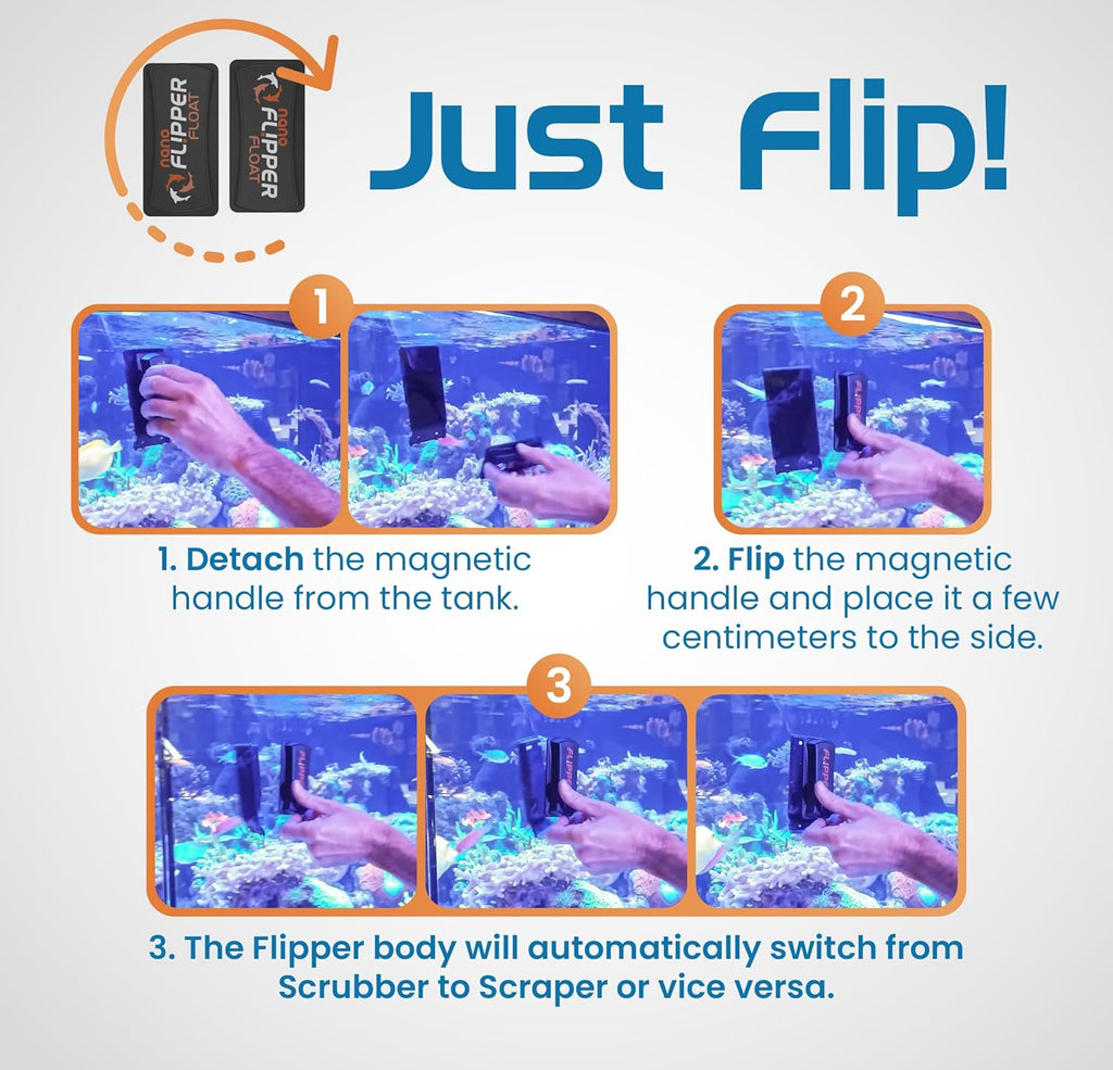 Flipper Nano Float Magnetic Aquarium Algae Scraper and Scrubber