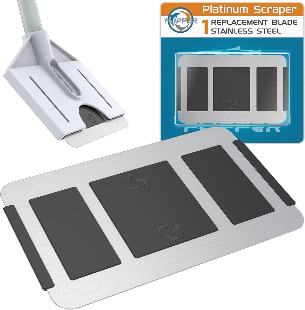 Flipper Platinum Credit Card Aquarium Algae Scraper Stainless Steel Blades