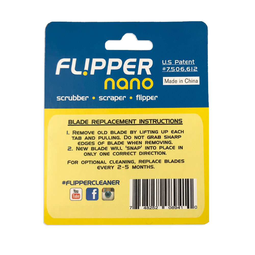 Flipper Nano Aquarium Cleaner Stainless Steel Replacement Blades